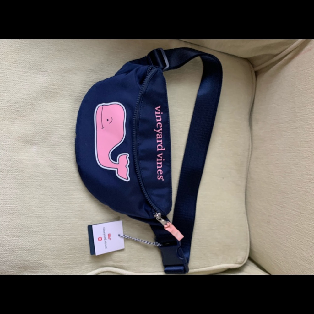 Navy VV for Target fanny pack. NWT